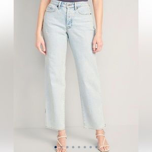 Brand new high rise curvy OG loose button fly jeans
